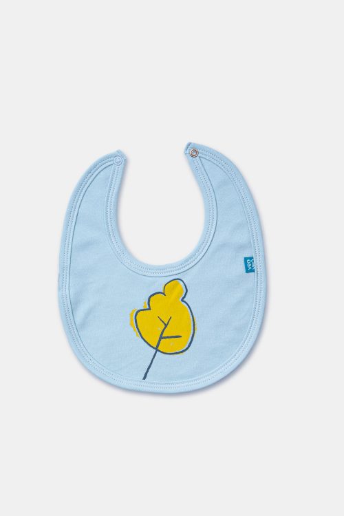 Baby shower Gift Set / Blue Forest / Organic cotton Bib-Blue-Forest-Organic-cotton-front