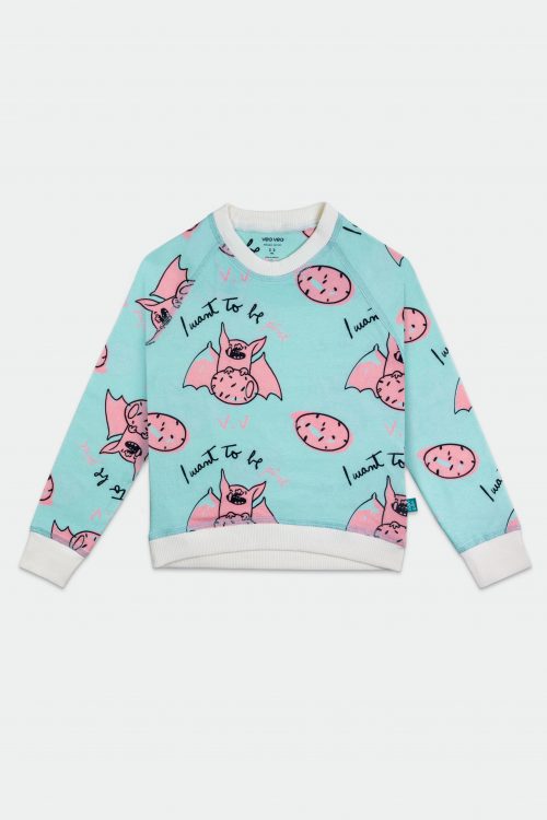 Organic Cotton Pjs / I want to be Pink veoveo_store_pijama_I_want_to_be_pink_frente
