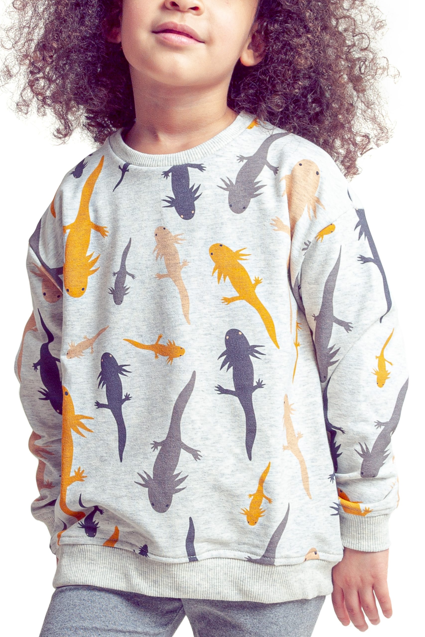 Axolotl sweatshirt / Kids veoveo KIDS - sudadera Ajolote - frente - modelo 02