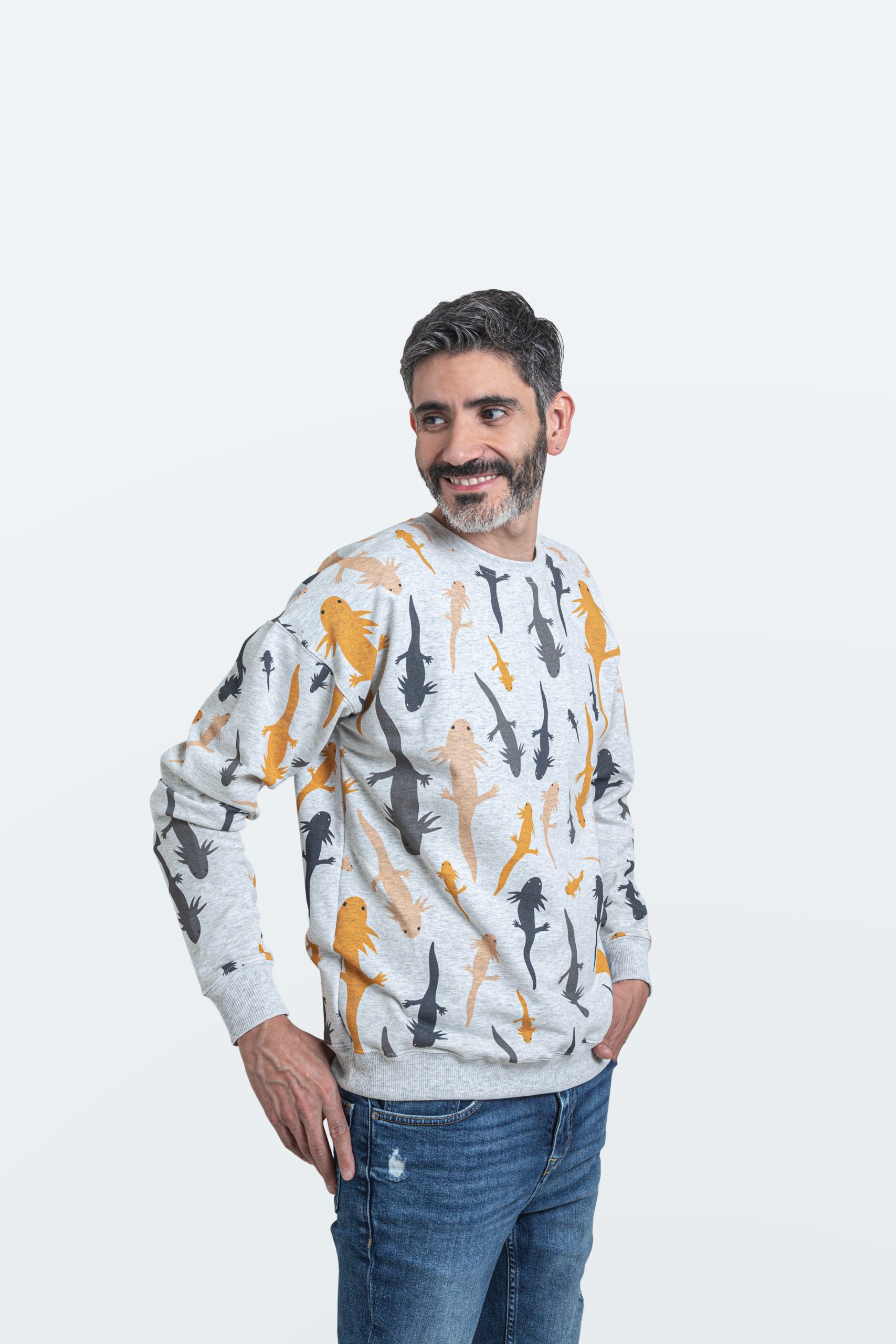 Axolotl sweatshirt / Adults Axolotl sweatshirt / Adults - Image 3
