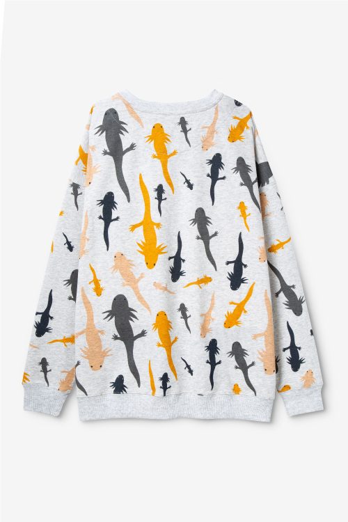 Axolotl sweatshirt / Adults veoveo sweatshirt Axolotl -back