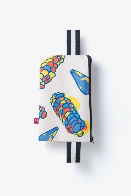 Bone Raincoat Poncho 🤍 / Corn print ☔ / Kids - Image 4