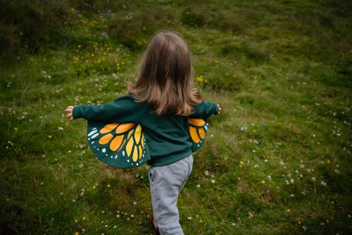 Monarch Butterfly Wings / Kids Zip up Sweatshirt Monarch Butterfly Wings / Kids Zip up Sweatshirt - Image 3