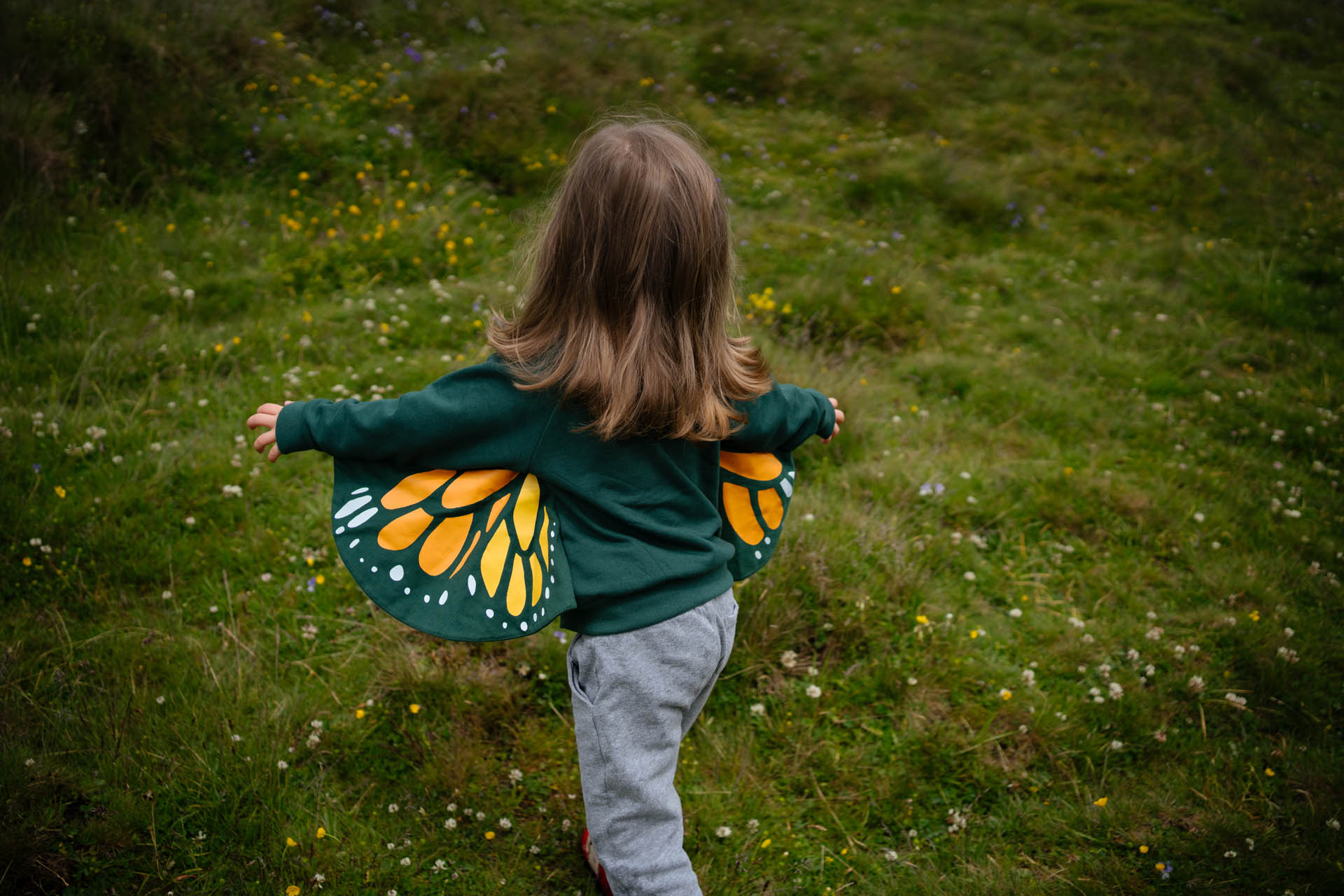 Monarch Butterfly Wings / Kids Zip up Sweatshirt Monarch Butterfly Wings / Kids Zip up Sweatshirt - Image 3