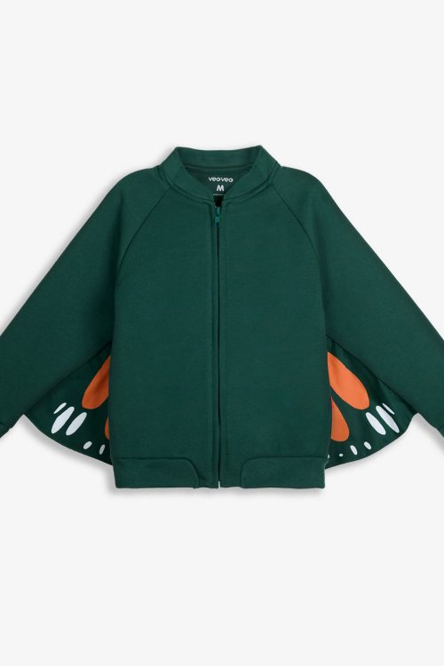 Monarch Butterfly Wings /  Kids Zip up Sweatshirt