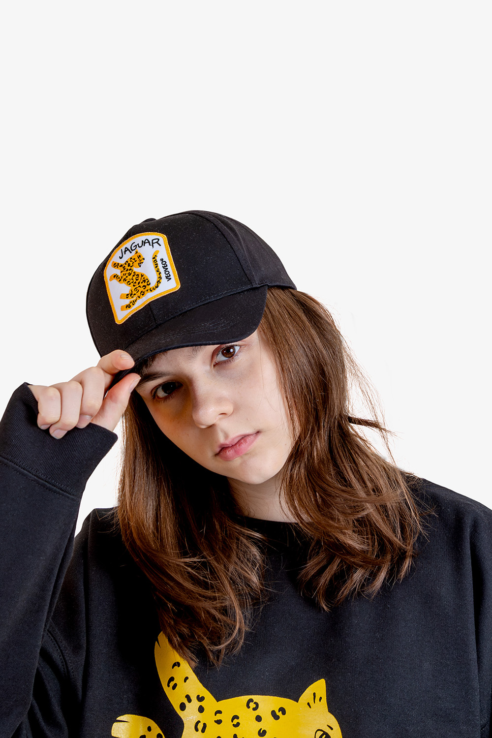 Jaguar Cap / Beige and Black 🧢 veoveo.store-jaguar-hat-negra-adulto