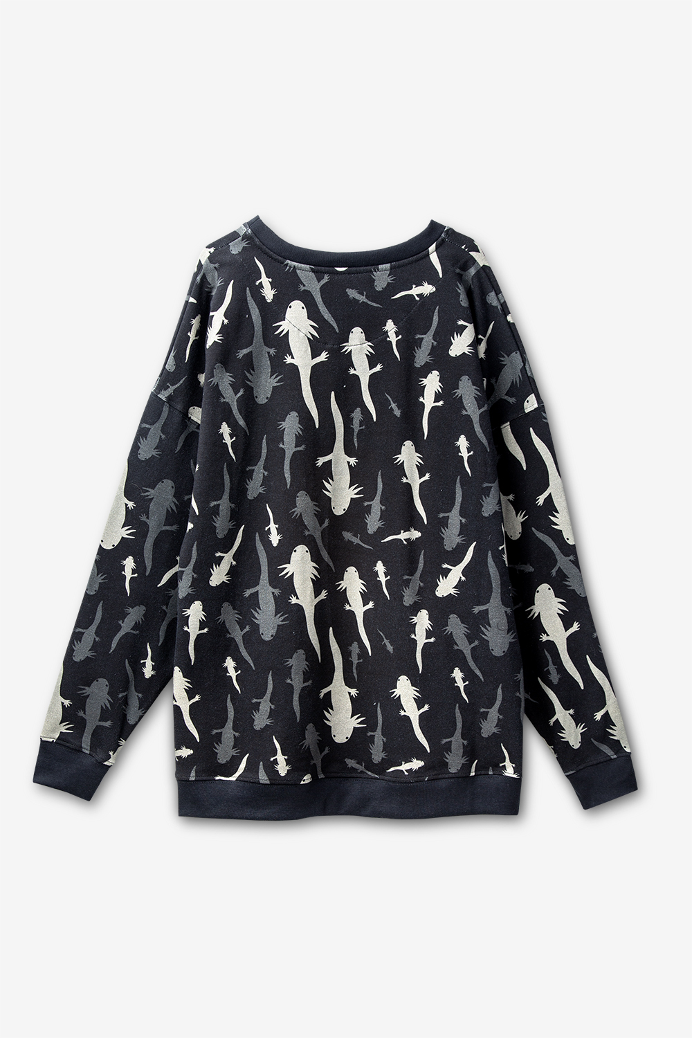 Axolotl Black Sweatshirt | Adults Axolotl Black Sweatshirt | Adults - Image 5