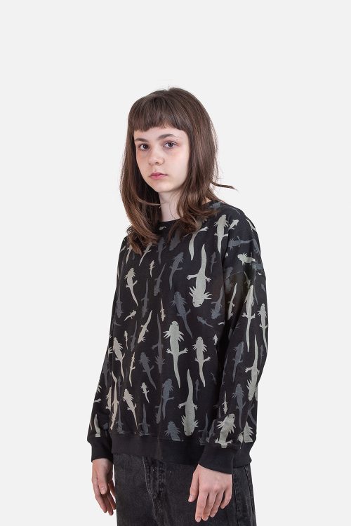 Axolotl Black Sweatshirt | Adults veoveo.store-ajolote-sudadera-negra-adulto-01