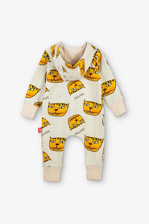 Jaguar Hoodie Romper | 100% Cotton • Made in Mexico - Image 3