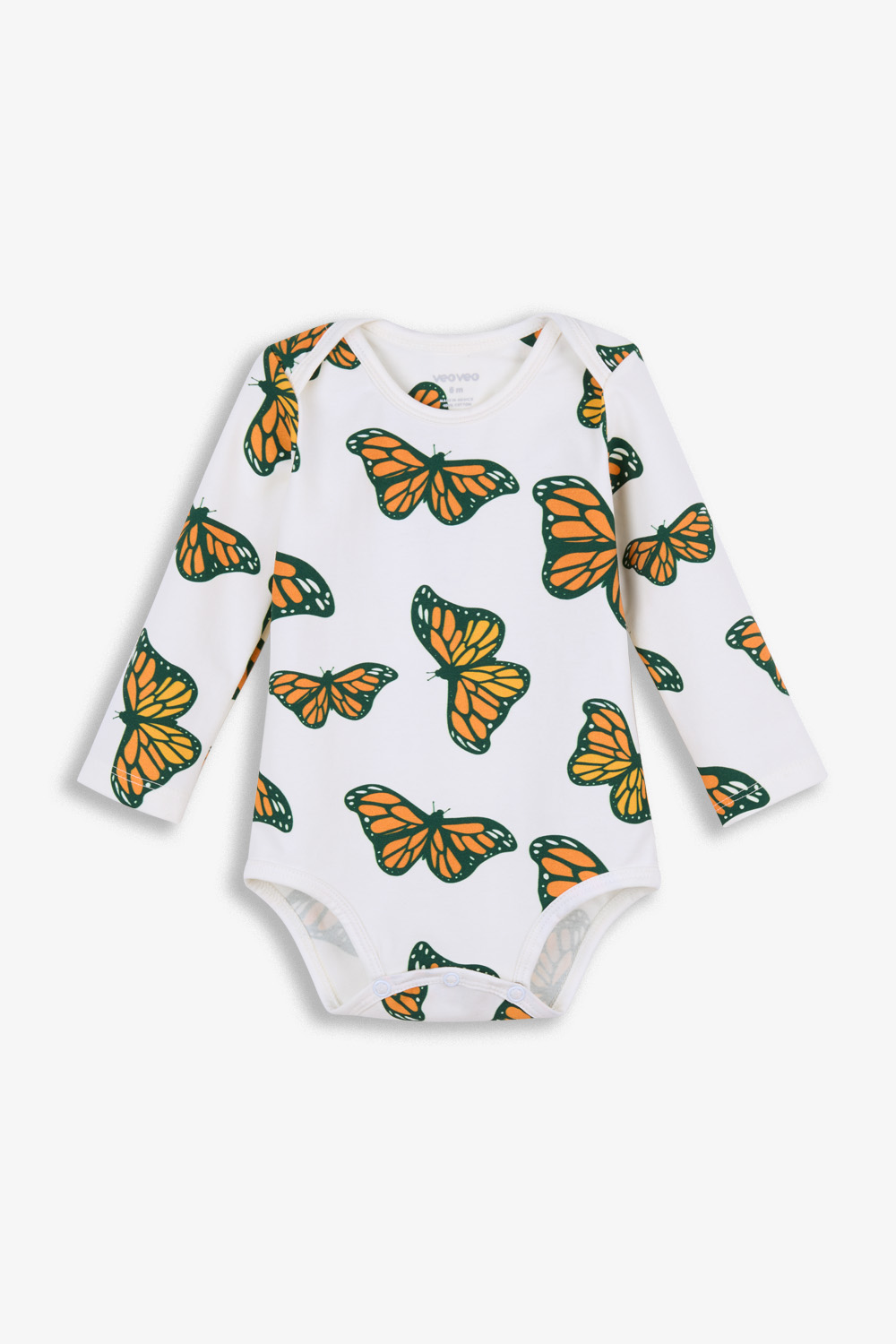 Monarch Butterfly Long Sleeve Bodysuit Monarch butterfly long sleeve baby bodysuit made in Mexico