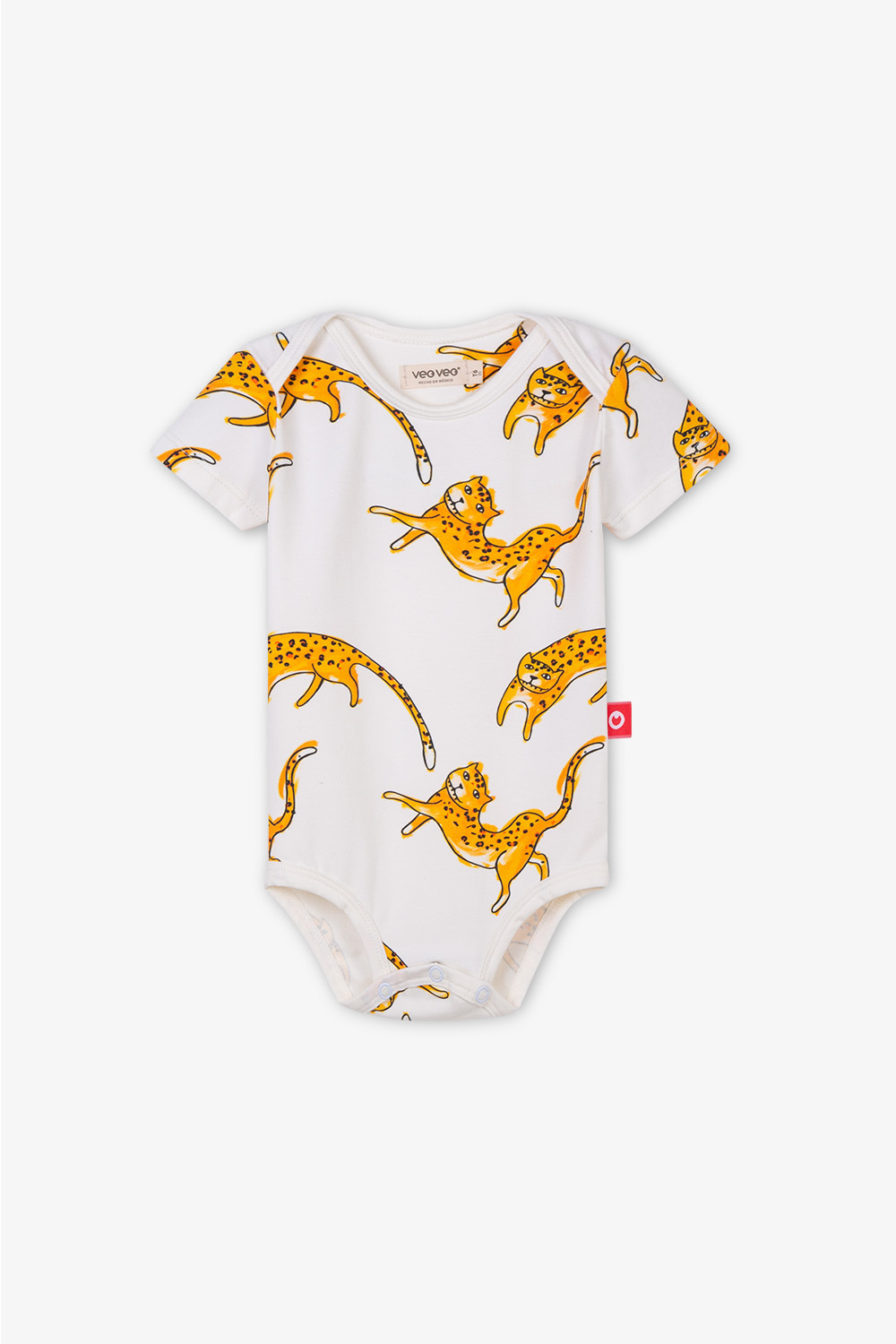Dancing Jaguars Short Sleeve Bodysuit Dancing Jaguars Short Sleeve Bodysuit-frente