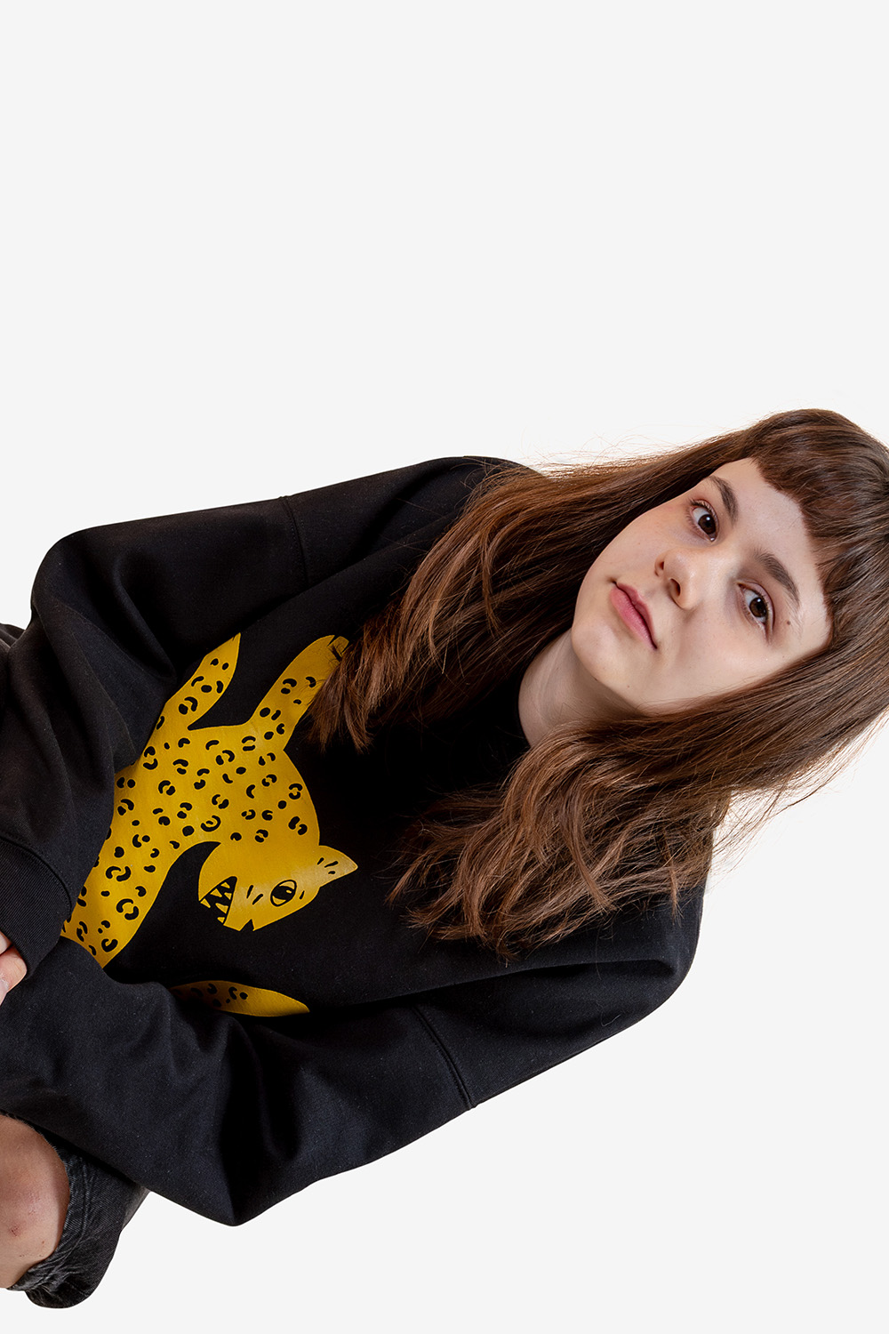 Black Jaguar Sweatshirt for Adults | Soft Fleece veoveo.store-jaguar-sudadera-negra-adulto