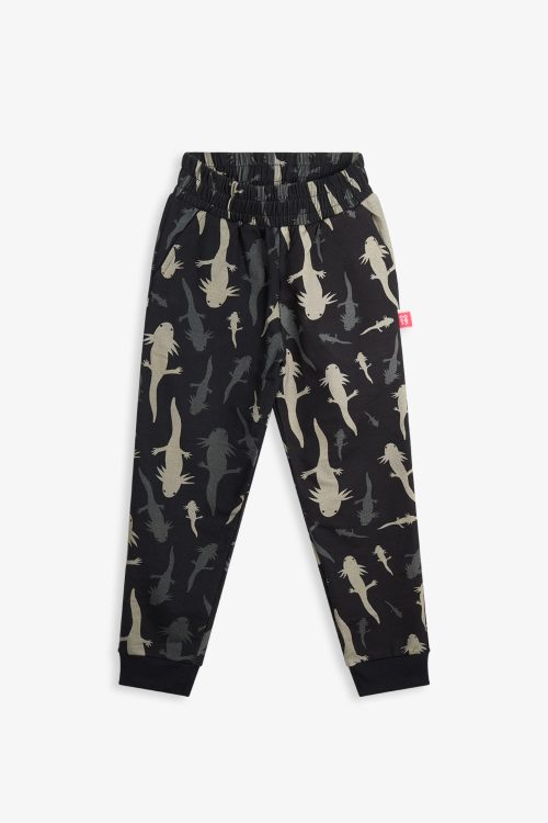 black axolotl kids cotton pants veoveo